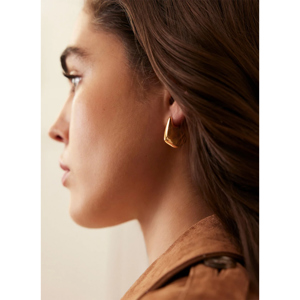 Mint Velvet Gold Tone Shaped Stud Earrings